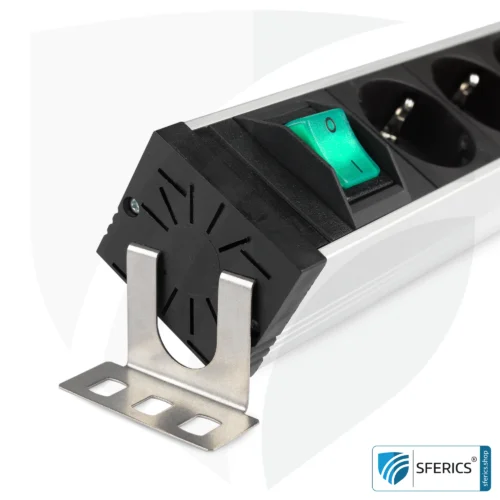 Mounting bracket | Fixing, adjustment and mounting of shielded socket strips from DANELL