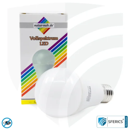 11 watt LED full spectrum 3step | dimming without dimmer: bright like 100 watts (100%), 50% or 15%, 1000 lumens | CRI 95 | flickerfree | daylight | E27 | business quality