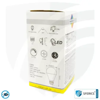 11 watt LED full spectrum 3step | dimming without dimmer: bright like 100 watts (100%), 50% or 15%, 1000 lumens | CRI 95 | flickerfree | daylight | E27 | business quality 18 11 watt LED full spectrum 3step | dimming without dimmer: bright like 100 watts (100%), 50% or 15%, 1000 lumens | CRI 95 | flickerfree | daylight | E27 | business quality