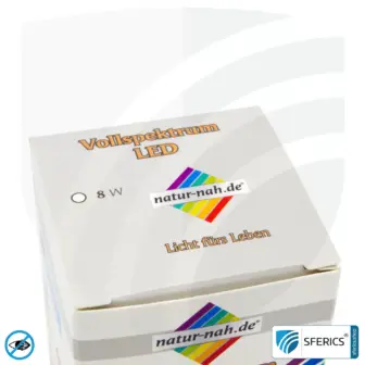 8 watt LED full spectrum | bright like 60 watts, 560 lumens | CRI 95 | flickerfree | daylight | E27 | business quality 17 8 watt LED full spectrum | bright like 60 watts, 560 lumens | CRI 95 | flickerfree | daylight | E27 | business quality