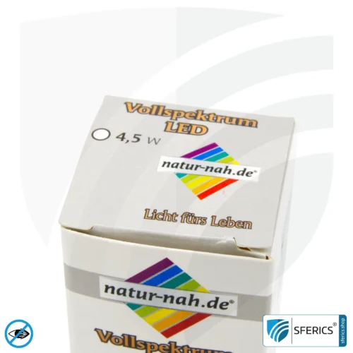 4.5 watt LED full spectrum candle | bright like 45 watts, 350 lumens | CRI 95 | flickerfree | daylight | E14 | business quality