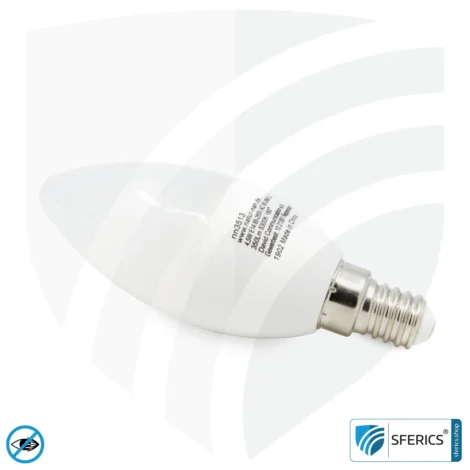 4.5 watt LED full spectrum candle | bright like 45 watts, 350 lumens | CRI 95 | flickerfree | daylight | E14 | business quality