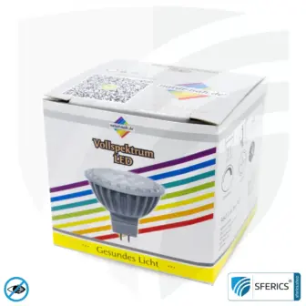 6 watt LED spot full spectrum | bright like 35 watts, 450 lumens | CRI 95 | dimmable | flicker-free | daylight | GU5.3 (MR16) | business quality 16 6 watt LED spot full spectrum | bright like 35 watts, 450 lumens | CRI 95 | dimmable | flicker-free | daylight | GU5.3 (MR16) | business quality