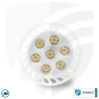 6 watt LED spot full spectrum 3step | dimming without dimmer: bright like 35 watts (100%), 50% or 15%, 480 lumens | CRI 95 | flickerfree | daylight | GU10 | business quality 16 6 watt LED spot full spectrum 3step | dimming without dimmer: bright like 35 watts (100%), 50% or 15%, 480 lumens | CRI 95 | flickerfree | daylight | GU10 | business quality