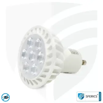 6 watt LED spot full spectrum 3step | dimming without dimmer: bright like 35 watts (100%), 50% or 15%, 480 lumens | CRI 95 | flickerfree | daylight | GU10 | business quality 21 6 watt LED spot full spectrum 3step | dimming without dimmer: bright like 35 watts (100%), 50% or 15%, 480 lumens | CRI 95 | flickerfree | daylight | GU10 | business quality