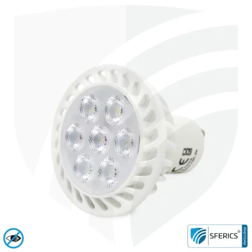 6 watt LED spot full spectrum 3step | dimming without dimmer: bright like 35 watts (100%), 50% or 15%, 480 lumens | CRI 95 | flickerfree | daylight | GU10 | business quality