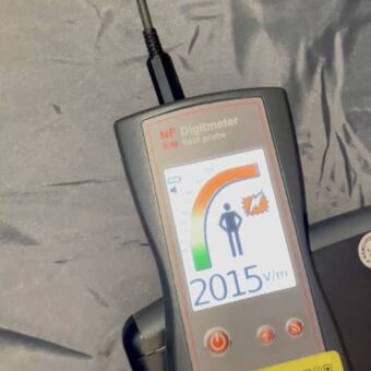 Potential-bound NF measurement inside the shielding tent without grounding connection