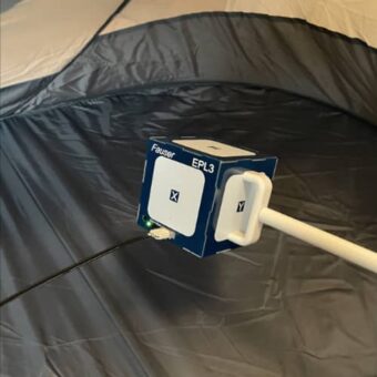 Potential-free measurement in the SAFECAVE shielding tent