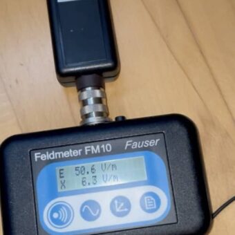 Potential-free LF measurement inside the shielding tent without grounding connection