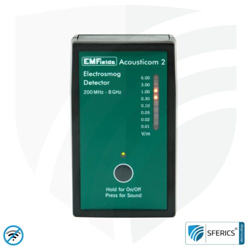 ACOUSTICOM 2 electrosmog detector | Broadband HF meter for beginners | Detection of EMF radio radiation up to 8 GHz, including 5G!