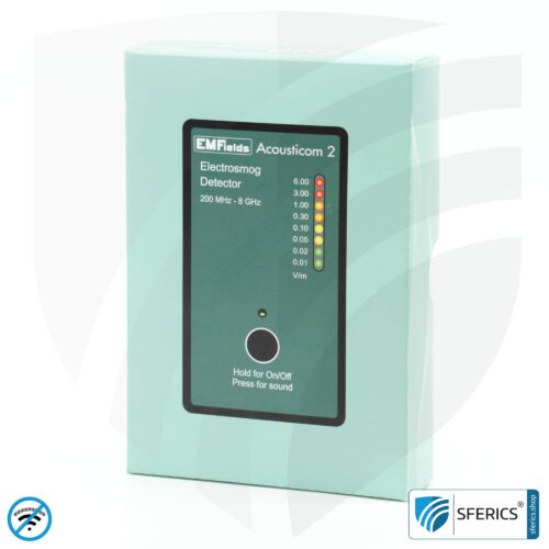 ACOUSTICOM 2 electrosmog detector | Broadband HF meter for beginners | Detection of EMF radio radiation up to 8 GHz, including 5G!