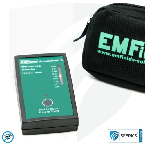 ACOUSTICOM 2 electrosmog detector | Broadband HF meter for beginners | Detection of EMF radio radiation up to 8 GHz, including 5G!