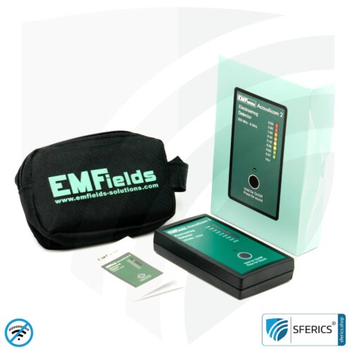 ACOUSTICOM 2 electrosmog detector | Broadband HF meter for beginners | Detection of EMF radio radiation up to 8 GHz, including 5G!