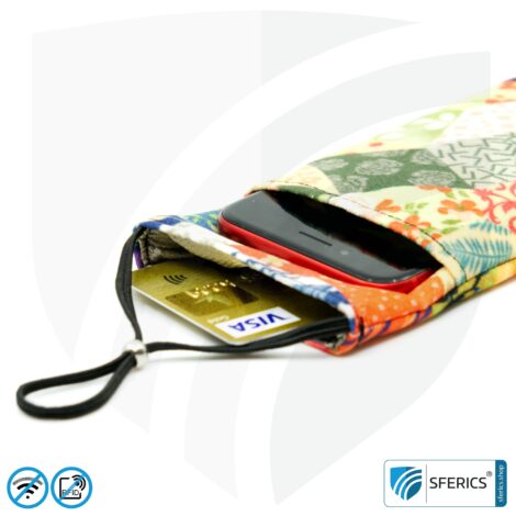Cell phone case eWall for the smartphone | Unique in design FELIX.ROSE | anti electrosmog incl. 5G | 3in1 protection incl. RFID blocker | cell phone case for iPhone, Android, ... | XL