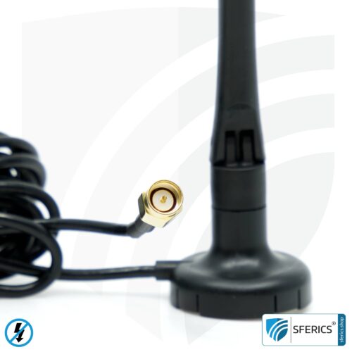 Antenna ANT-NA16 | external antenna for fuse box repeater RP-NA16-KA | master switch set-up | building biology safe wireless technology according to EnOcean standard