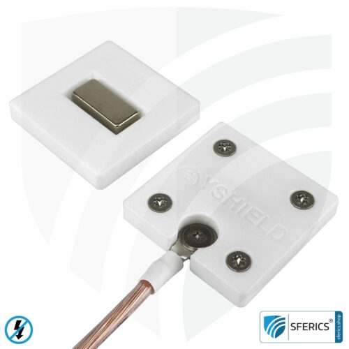 Mobile grounding plate | for grounding canopy, floor underlay, tent, sleeping bag, bed linen, blanket, etc. | GCM