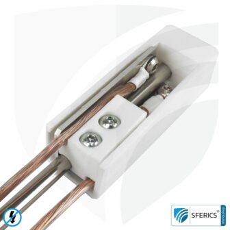 Grounding connection rod | grounding rod for anchoring in the earth | also ideal for earthing