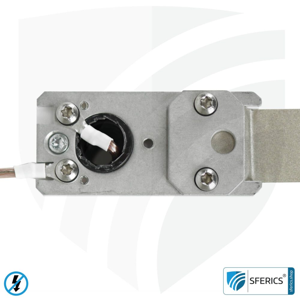 Grounding housing, stationary | grounding of shielded surfaces | indoors and outdoors | 40x80 mm