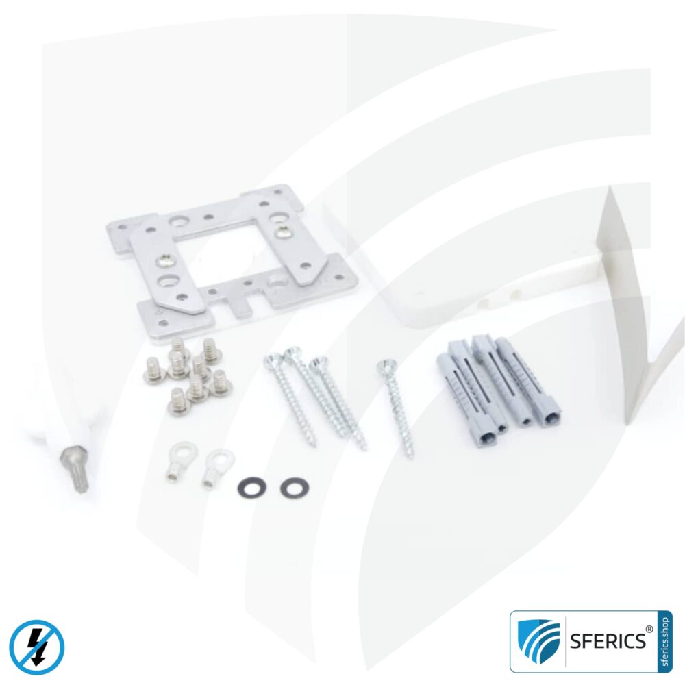 Grounding housing, stationary | grounding of shielded surfaces | indoors and outdoors | 80x80 mm