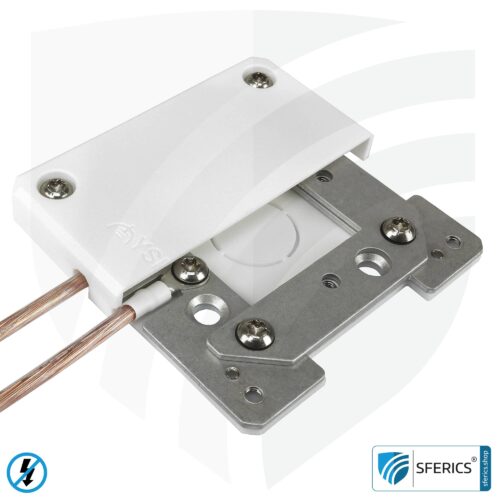 Grounding housing, stationary | grounding of shielded surfaces | indoors and outdoors | 80x80 mm