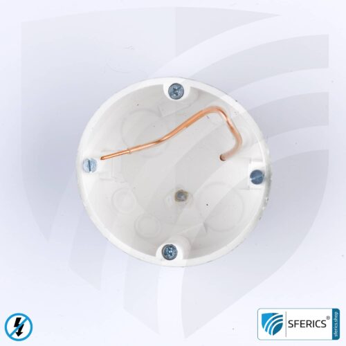 Shielded cavity wall box, flat | 47 mm | installation box in drywall, as a junction box or switch box | halogen free