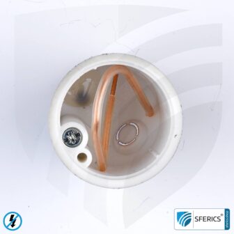 Shielded wall lights outlet box | 45mm | installation box for drywall and flush-mounted installation | halogen free