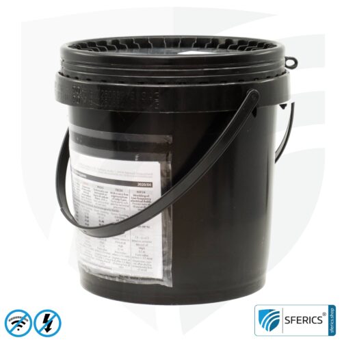 Shielding paint HSF54 | RF screening attenuation against electrosmog up to 90 dB at 40 GHz | classic shielding paint from YSHIELD | TÜV SÜD certified | effective on 5G!