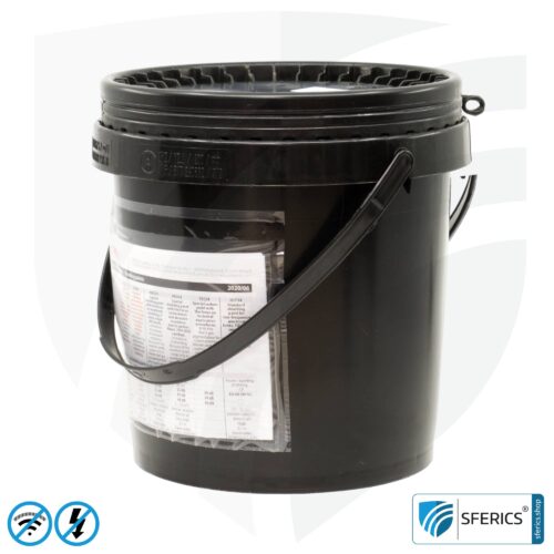 Shielding paint HSF64 | RF screening attenuation against electrosmog up to 93 dB at 40 GHz | without preservative » ideal for allergy sufferers | TÜV SÜD certified | effective at 5G!