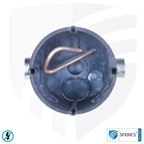 Shielded in-wall box, flat | 41mm depth | flush-mounted installation box, as junction box or switch box