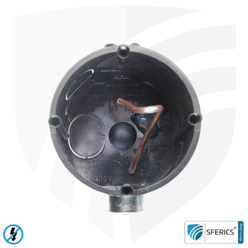 Shielded in-wall box, deep | 61 mm depth | flush-mounted installation box, as junction box or switch box | halogen free 6 Shielded in-wall box, deep | 61mm depth | flush-mounted installation box, as junction box or switch box