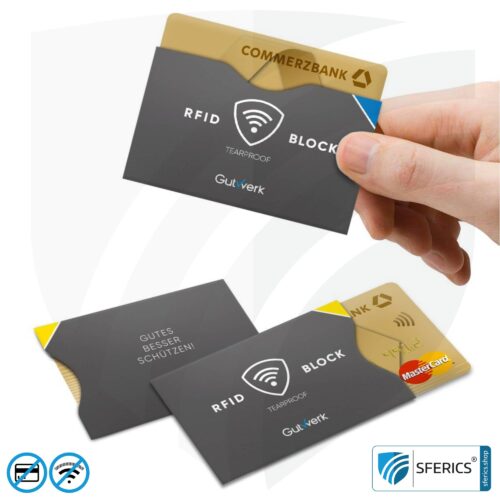 RFID NFC protective covers | data protection for modern smart cards | EC card, credit card, passport, identity card, ID card, ...
