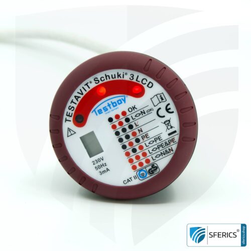 TESTAVIT SCHUKI 3 LCD | socket tester | quick check of grounding and wiring 18 TESTAVIT SCHUKI 3 LCD | socket tester | quick check of grounding and wiring