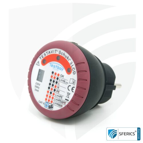 TESTAVIT SCHUKI 3 LCD | socket tester | quick check of grounding and wiring 19 TESTAVIT SCHUKI 3 LCD | socket tester | quick check of grounding and wiring