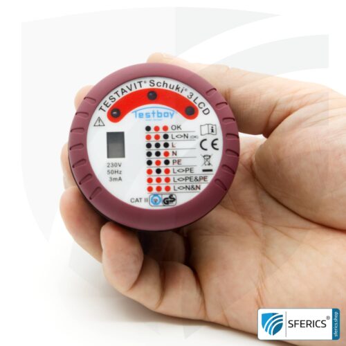 TESTAVIT SCHUKI 3 LCD | socket tester | quick check of grounding and wiring 15 TESTAVIT SCHUKI 3 LCD | socket tester | quick check of grounding and wiring