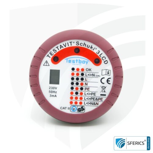 TESTAVIT SCHUKI 3 LCD | socket tester | quick check of grounding and wiring 21 TESTAVIT SCHUKI 3 LCD | socket tester | quick check of grounding and wiring
