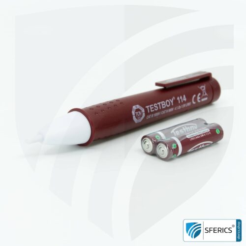 TEST BOY 114 | contactless voltage tester for the detection of electrical cable breaks | measurement from 12 volts AC low voltage