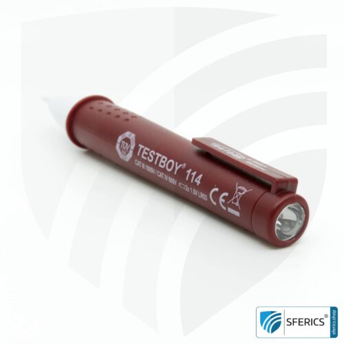 TEST BOY 114 | contactless voltage tester for the detection of electrical cable breaks | measurement from 12 volts AC low voltage