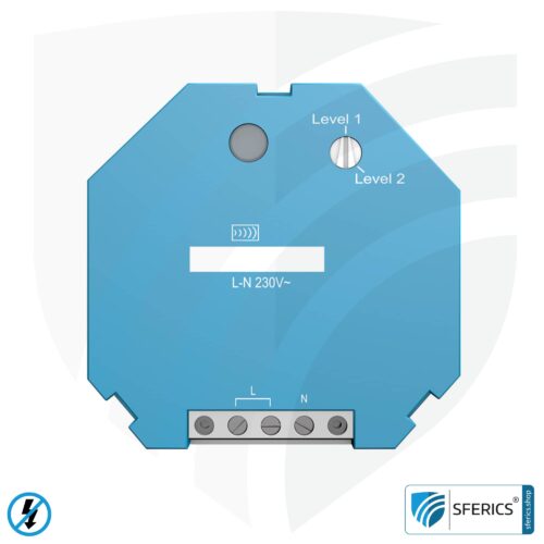 Flush-mounted repeater RP-NA16-UP | level 1+2 repeater for mounting in installation box | master switch set-up | building biology safe wireless technology according to EnOcean standard