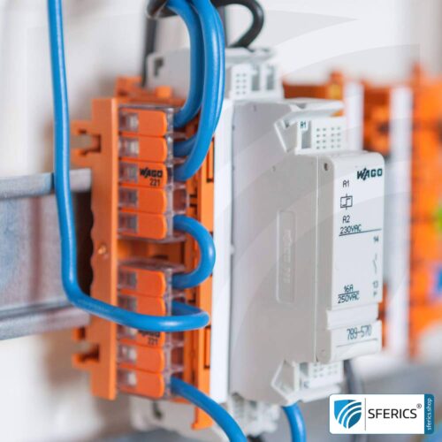 WAGO compact splicing connector, series 221 | model 221-415 | for 5 solid, fine-stranded and stranded cables | alternative to classic connector blocks