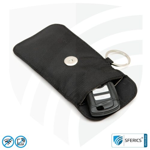 Car key RFID protective bag CLASSIC | protection against unnoticed NFC access code requests | protective cover against car theft for Keyless-Go systems