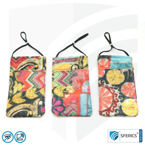 Cell phone case eWall for the smartphone | Unique in design COLOR.DREAM | anti electrosmog incl. 5G | 3in1 protection incl. RFID blocker | cell phone case for iPhone, Android, ... | XL