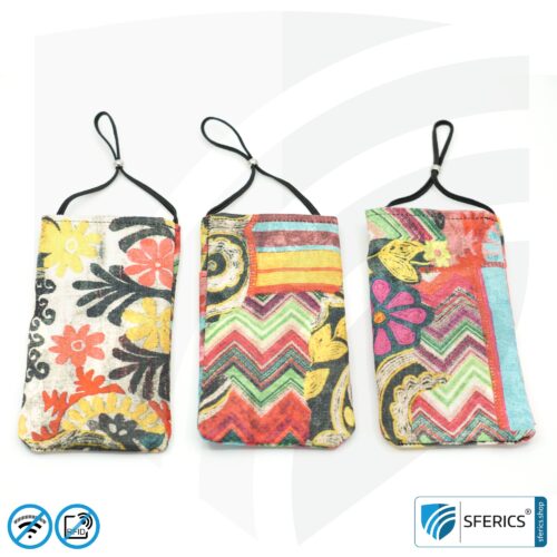 Cell phone case eWall for the smartphone | Unique in design COLOR.DREAM | anti electrosmog incl. 5G | 3in1 protection incl. RFID blocker | cell phone case for iPhone, Android, ... | XL