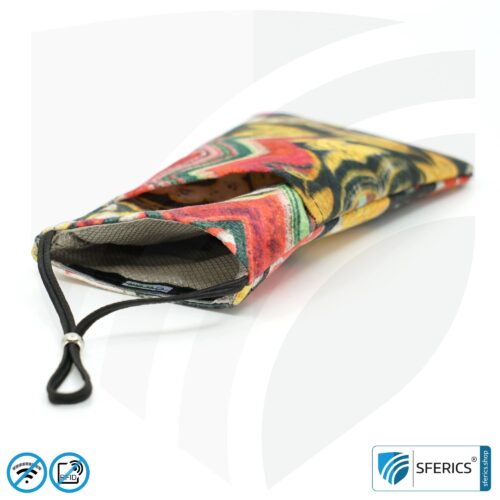 Cell phone case eWall for the smartphone | Unique in design COLOR.DREAM | anti electrosmog incl. 5G | 3in1 protection incl. RFID blocker | cell phone case for iPhone, Android, ... | XL