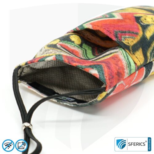 Cell phone case eWall for the smartphone | Unique in design COLOR.DREAM | anti electrosmog incl. 5G | 3in1 protection incl. RFID blocker | cell phone case for iPhone, Android, ... | XL