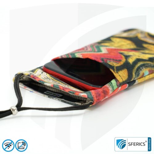 Cell phone case eWall for the smartphone | Unique in design COLOR.DREAM | anti electrosmog incl. 5G | 3in1 protection incl. RFID blocker | cell phone case for iPhone, Android, ... | XL