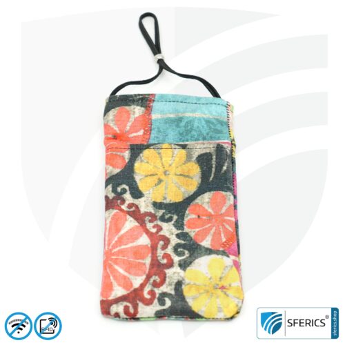 Cell phone case eWall for the smartphone | Unique in design COLOR.DREAM | anti electrosmog incl. 5G | 3in1 protection incl. RFID blocker | cell phone case for iPhone, Android, ... | XL