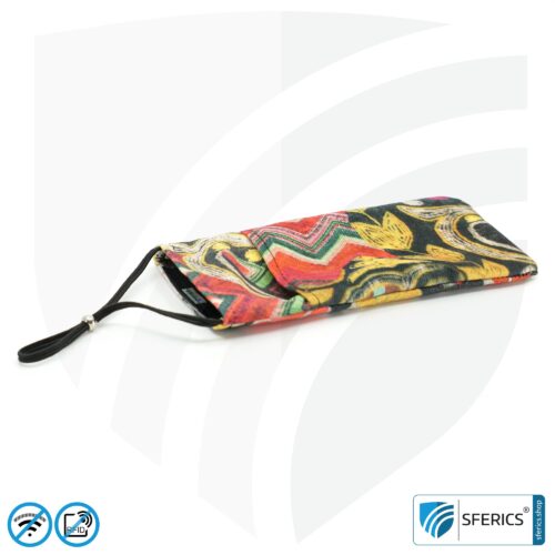 Cell phone case eWall for the smartphone | Unique in design COLOR.DREAM | anti electrosmog incl. 5G | 3in1 protection incl. RFID blocker | cell phone case for iPhone, Android, ... | XL