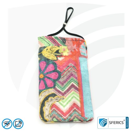 Cell phone case eWall for the smartphone | Unique in design COLOR.DREAM | anti electrosmog incl. 5G | 3in1 protection incl. RFID blocker | cell phone case for iPhone, Android, ... | XL