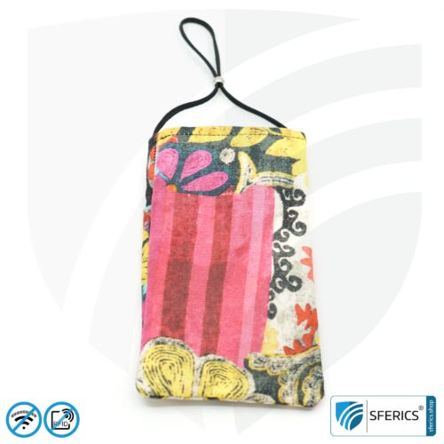 Cell phone case eWall for the smartphone | Unique in design COLOR.DREAM | anti electrosmog incl. 5G | 3in1 protection incl. RFID blocker | cell phone case for iPhone, Android, ... | XXL