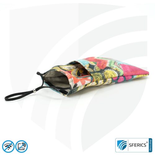 Cell phone case eWall for the smartphone | Unique in design COLOR.DREAM | anti electrosmog incl. 5G | 3in1 protection incl. RFID blocker | cell phone case for iPhone, Android, ... | XXL